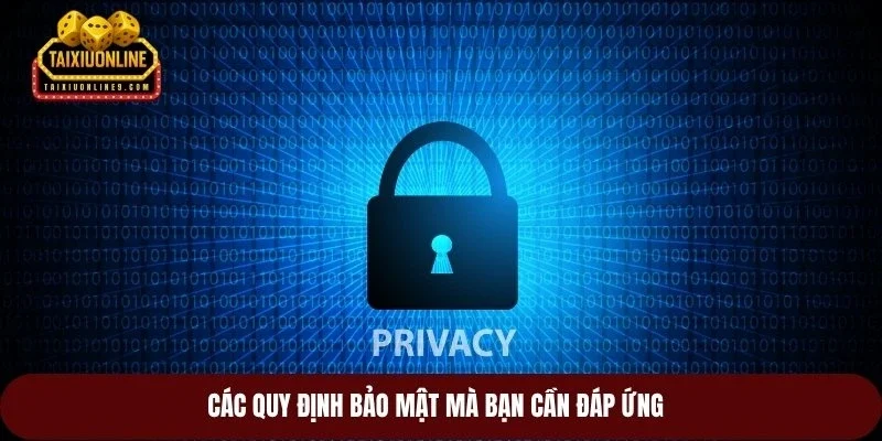 Các quy định bảo mật mà bạn cần đáp ứng
